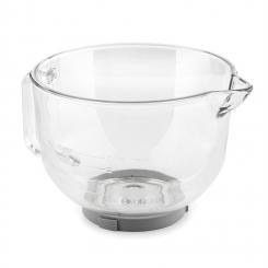 Bella Glass Bowl Glasschüssel | Zubehör & Ersatz für Bella 2G  & Lucia 2G Küchenmaschinen  | Volumen 2,5 Liter | Füllstandsskala | Glas