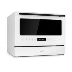 Asztali mosogatógép, Azuria, EEK F, 1380W, 6,5L, 6 teríték, üveg előlap, fehér