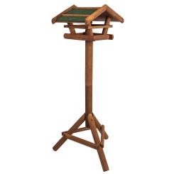 Maison d'oiseau avec dispositif d'accrochage feutre de toiture résistant aux intempéries en bois de pin traité