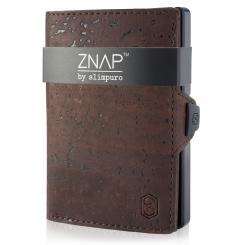 ZNAP Slim Wallet Mini carteira, bolsa, bolso de moedas  | para até 8 cartões bancários | fácil acesso: cartões removíveis | fácil acesso: compartimento para moedas e notas | design fino | plano | 8,9x1,5x6,3cm | cartão de proteção RFID | alumínio