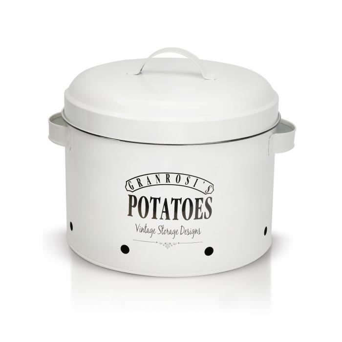 ▶️ Kytpyi caja para guardar patatas botes cocina almacenaje metal tarro