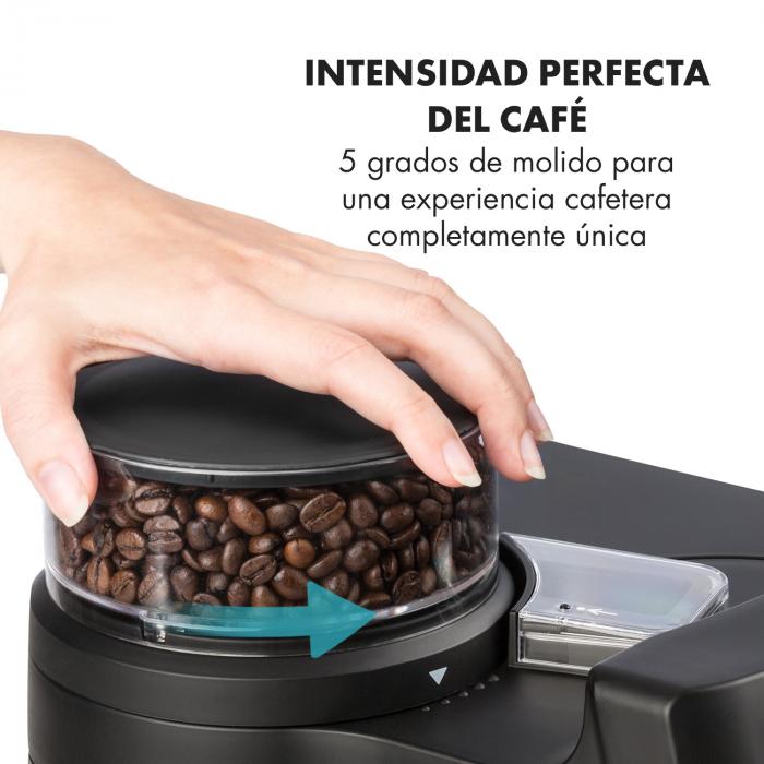 Klarstein Aromatica II Cafetera Molinillo de café integrado 1,25 L