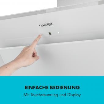 Sabia 90 Dunstabzugshaube 90cm 600m³/h LEDs 3 Leistungsstufen weiß 