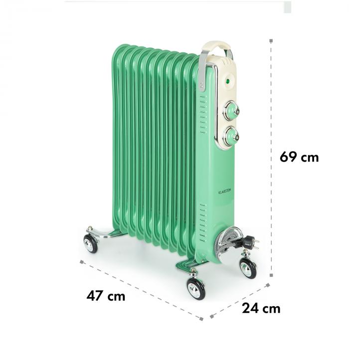 Klarstein Thermaxx Retroheat radiateur à bain d'huile 2500 W